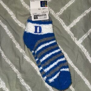 Unisex Striped Blue and Gray Duke Socks